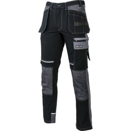 LAHTI PRO Spodnie Czarno-Szare ze Wzmocnieniami L L4052003