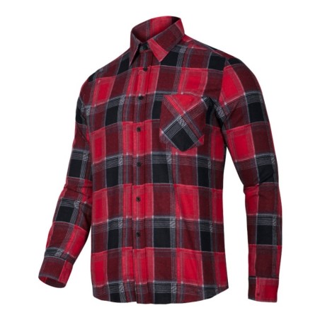 LAHTI PRO Koszula Flanelowa 120G/m2 CZERWONA 2XL LPKF12XL