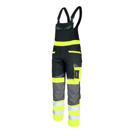 LAHTI PRO Ogrodniczki Ostrzegawcze Czarno-Żółte XL L4061004