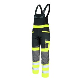 LAHTI PRO Ogrodniczki Ostrzegawcze Czarno-Żółte 3XL L4061006