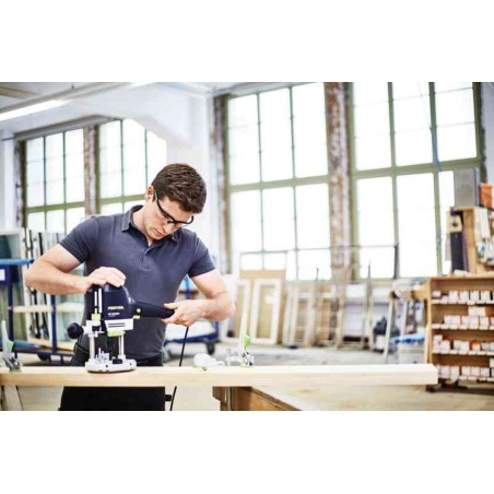 xFESTOOL Frezarka Górnowrzecionowa OF 1400 EBQ-Plus + Box-OF-S 8/10x HW 574398
