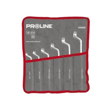 PRO Klucze Oczkowo Odgięte 12szt. (6x7-30x32mm)