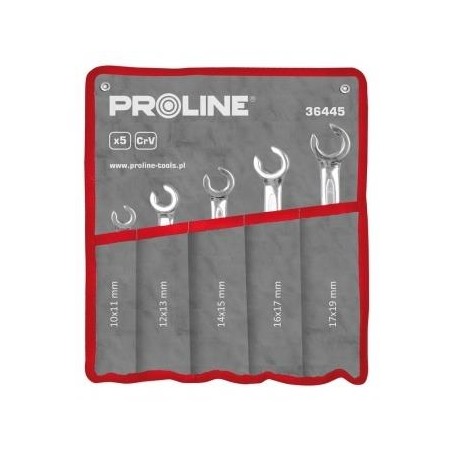PRO Klucze Oczkowe Otwarte 5szt. (10x11-17x19)