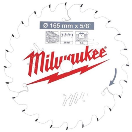 MILWAUKEE Tarcza Pilarska 165x15.8x24z 4932471311