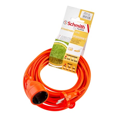 SCHMITH Przedłużacz 2x1mm Pomarańczowy 40m SPSLO-1-40