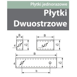 FABA Płytka HM Dwuostrzowa 50x12x1,5 mm "S"  N0000837