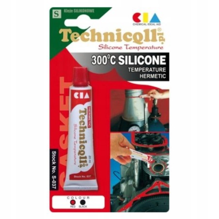 TECHNICQLL Silikon Wysokotemperaturowy 20ml Czerwony S-037