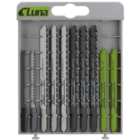LUNA Brzeszczoty do Wyrzynarek SET A-Shank 10szt 209730100