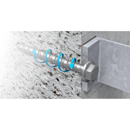 RAWLPLUG Wkręt do Betonu Stożkowy M8 10x75mm R-LX-08X075-CS-ZP