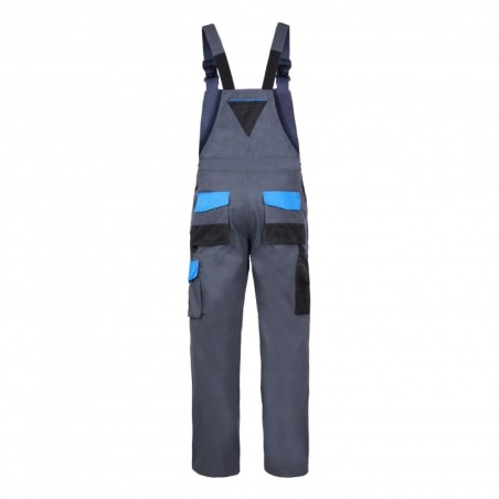 LAHTI PRO Ogrodniczki Ochronne Szaro-Niebieskie XL L4060456