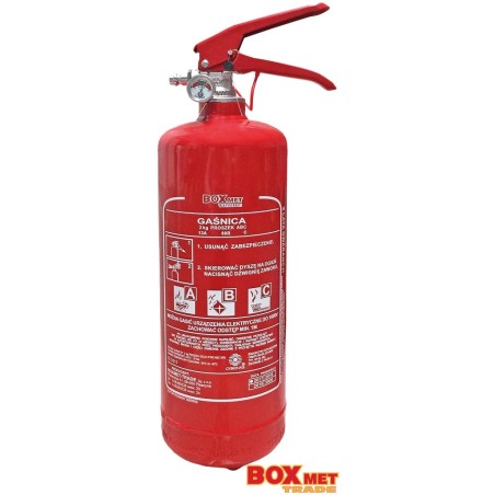 BOXMET TRADE Gaśnica Proszkowa 2kg BX-GP-2XABC