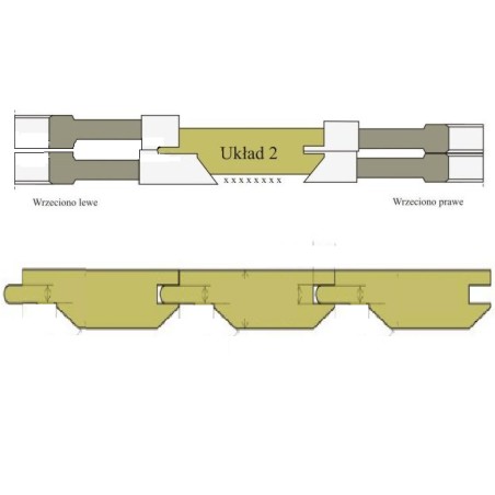 RENATEX Zestaw Frezów do Boazerii 155/40 HSS 10mm 4-str.