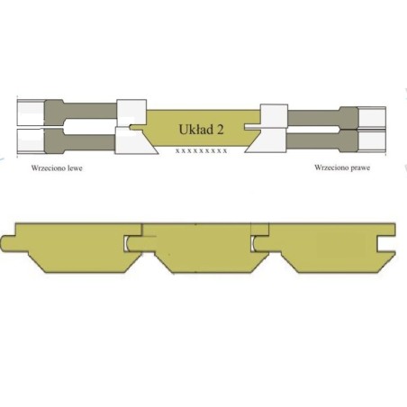 RENATEX Zestaw Frezów do Boazerii 135/40 HSS Frezarka