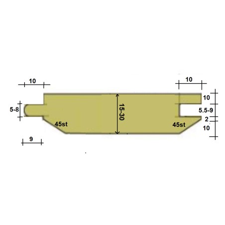 RENATEX Zestaw Frezów do Boazerii 135/40 HSS Frezarka