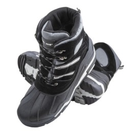 LAHTI PRO Śniegowce Zamszowe/Oxford CZARNO-SZARE 39/40 L3080540