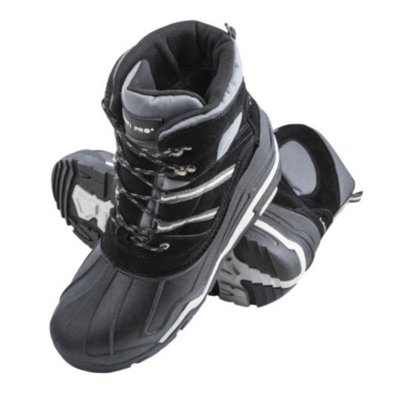 LAHTI PRO Śniegowce Zamszowe/Oxford CZARNO-SZARE 39/40 L3080540