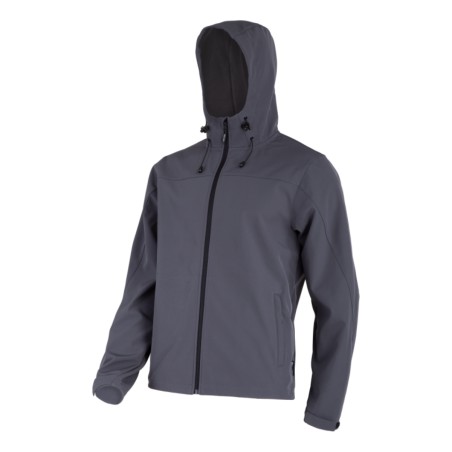 LAHTI PRO Kurtka SoftShell z Kapturem SZARA 2XL L4093405