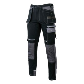 LAHTI PRO Spodnie Czarno-Szare Ze Wzmocnieniami 2XL L4052005