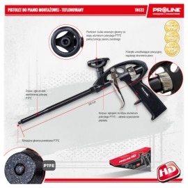PROLINE Pistolet do Pianki Montażowej 18022 2