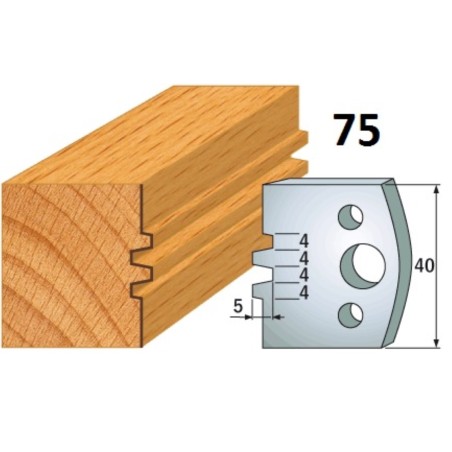 CMT Noże 690.075 HSS 40x4mm 2szt