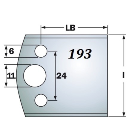 CMT Noże 690.193 HSS 40x4mm 2szt