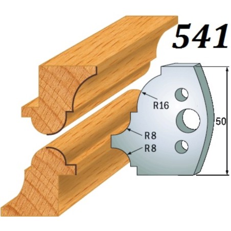 CMT Noże 690.541 HSS 50x4mm 2szt