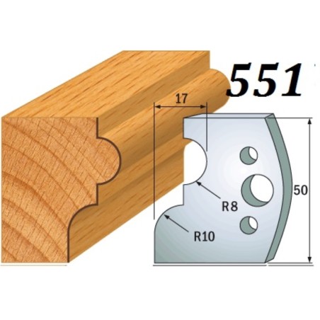 CMT Noże 690.551 HSS 50x4mm 2szt