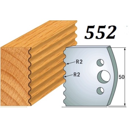 CMT Noże 690.552 HSS 50x4mm 2szt