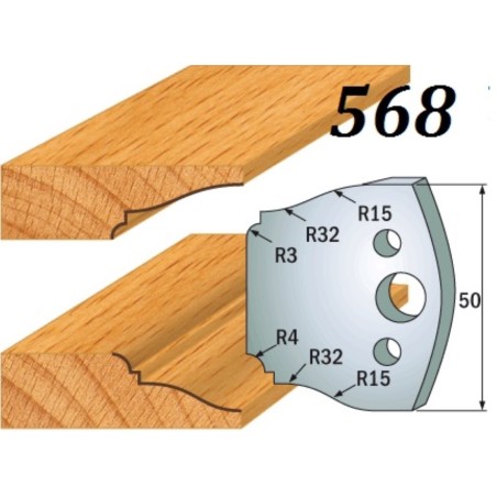 CMT Noże 690.568 HSS 50x4mm 2szt