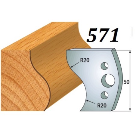 CMT Noże 690.571 HSS 50x4mm 2szt