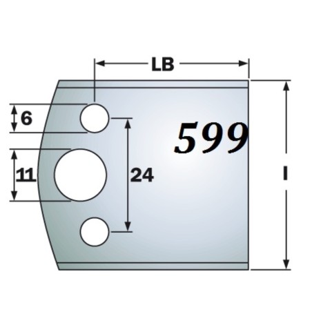 CMT Noże 690.599 HSS 50x4mm 2szt