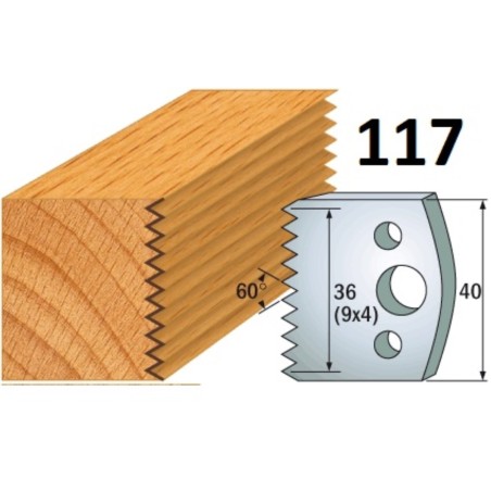 CMT Noże 690.117 HSS 40x4mm 2szt