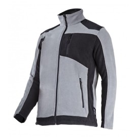 LAHTI PRO Bluza Polarowa ze Wzmocnieniami SZARO-CZARNA S L4013701