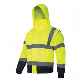 LAHTI PRO Kurtka Ostrzegawcza Ocieplana Żółta 2XL L4092505