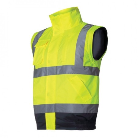 LAHTI PRO Kurtka Ostrzegawcza Ocieplana Żółta XL L4092504