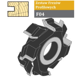 FABA Zestaw Frezów Profilowych F04 145/40 s.4.0 (7mm) F04-1076-00AS