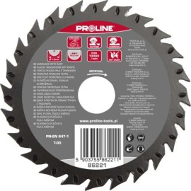 PROLINE Tarcza Płaska z Tarnikiem Grube Zęby 125mm 86222