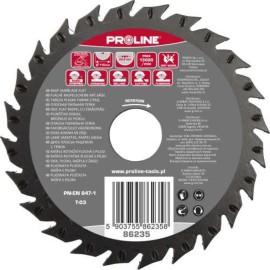 PROLINE Tarcza Płaska Tarnik z Piłą Grube Zęby 125mm 86236
