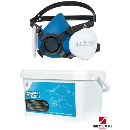 SECURA Zestaw Półmaska i filtry Secura 3100 Dust SECURA3100-DUST