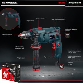 TRYTON Wiertarka Udarowa 710W (TDW710A) 2