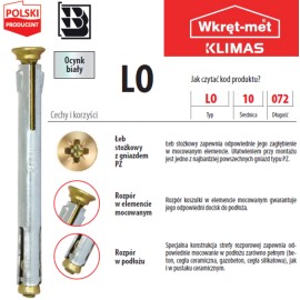 Łącznik Rozporowy 10x72 (LO-10072) 2