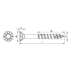 WURTH Wkręt 5x100 ASSY CSMP RW20 A2K ASSY 4 100szt. 2