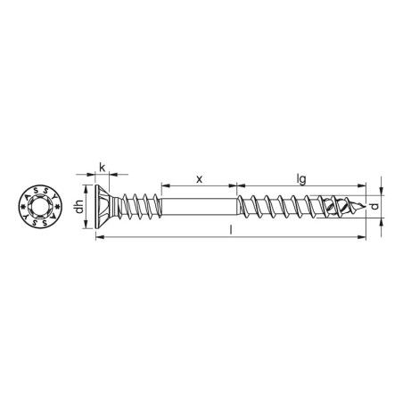 WURTH Wkręt 4x30/15 ASSY CSMP STFR-P-RW20-(A2K) 500szt.