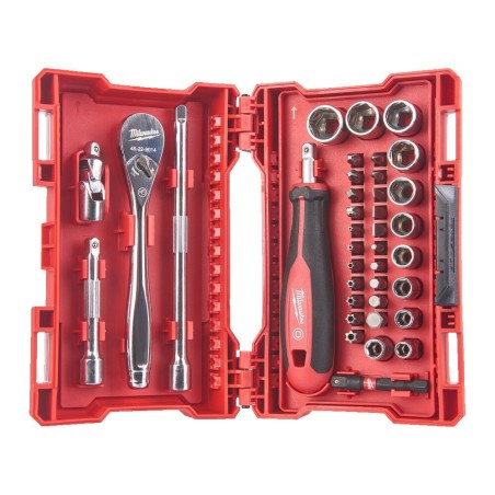 MILWAUKEE Komplet Kluczy Nasadowych 1/4''