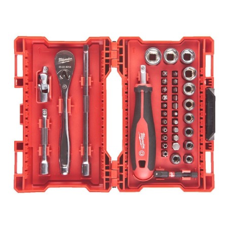MILWAUKEE Komplet Kluczy Nasadowych 1/4''