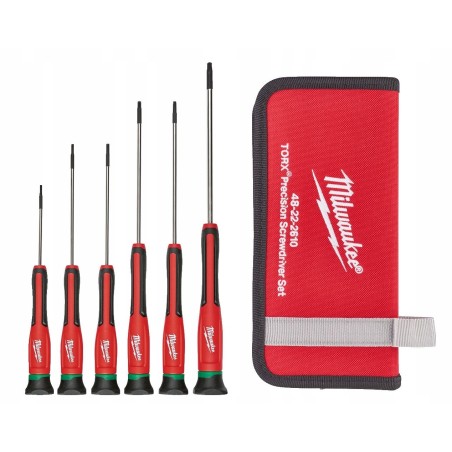 MILWAUKEE Zestaw Wkrętaków Precyzyjnych TORX 6szt
