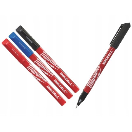 MILWAUKEE Cienkopisy Kolorowe INKZALL 4szt