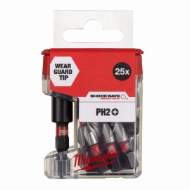 MILWAUKEE Bit Tuba TicTac PH2 25szt+Uchwyt Bita