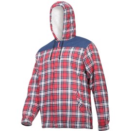 LAHTI PRO Koszula Flanelowa Ocieplana Czerw-Gran XL