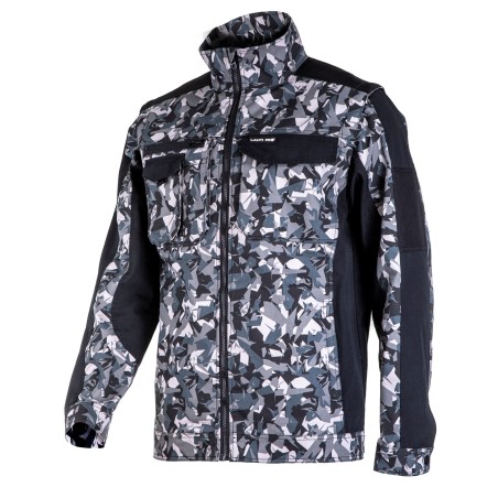 LAHTI PRO Bluza z odp. rękawami Szaro-Czarna XL